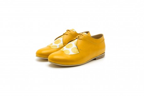 womens yellow oxford shoes